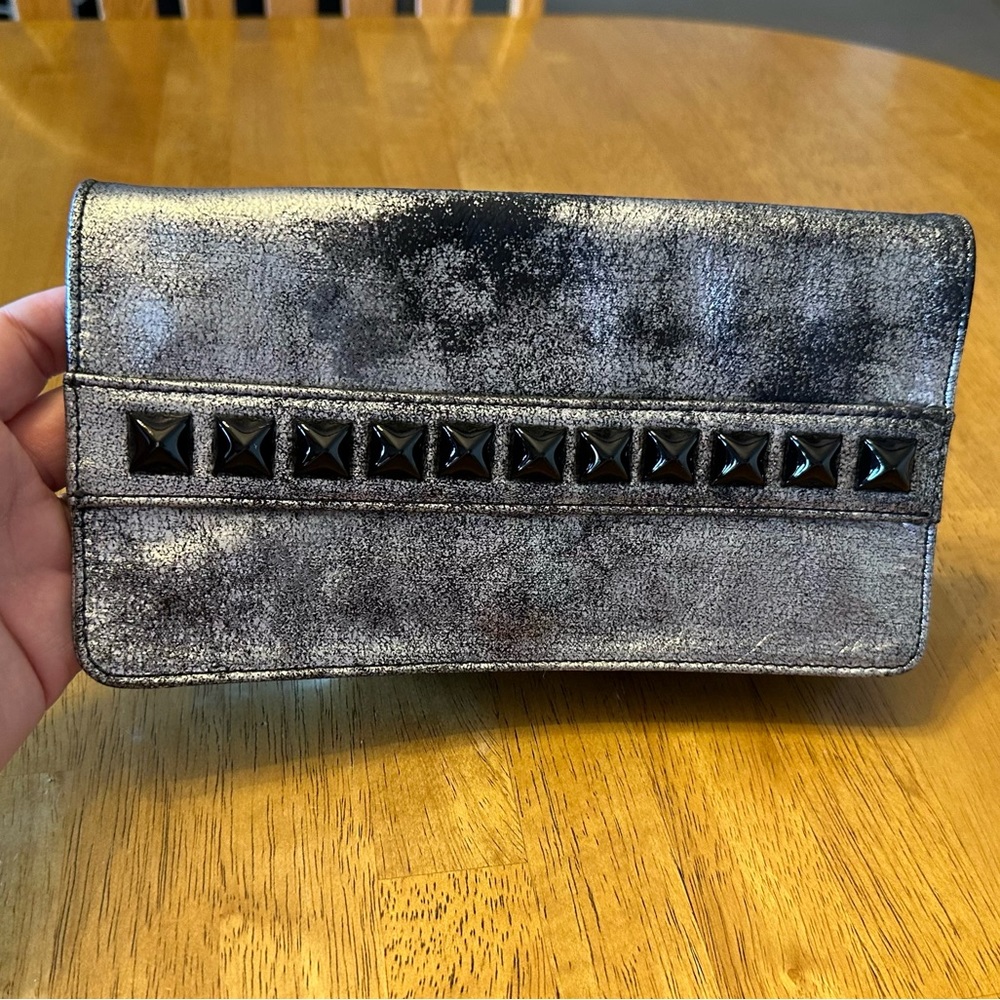 Laggo Leather Crossbody Bag - Charcoal